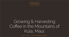 Desktop Screenshot of mauiestatecoffee.com