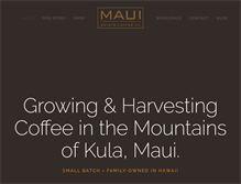 Tablet Screenshot of mauiestatecoffee.com